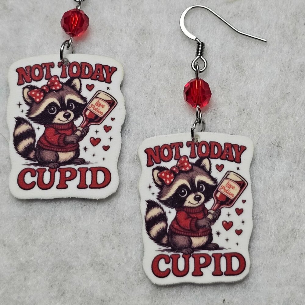 Handmade sarcastic Valentines earrings (Double sided)
